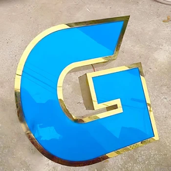 Chữ inox đồng lồng mặt mica