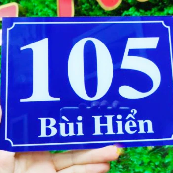 Bảng số nhà mica