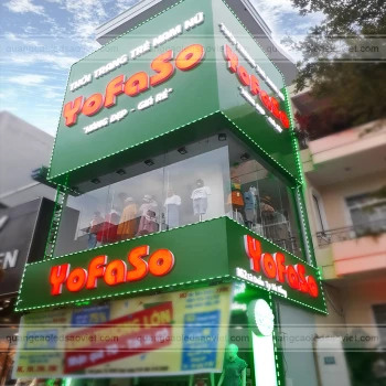 Bảng hiệu Alu Shop thời trang