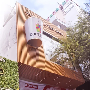 mặt dựng ốp gỗ